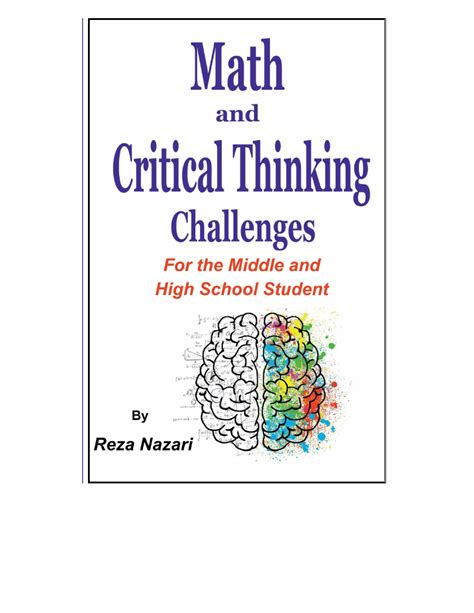 Math and Critical Thinking Challenges For the Middle and High School Student Doc