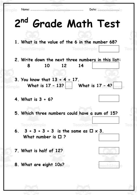 Math for 2nd Graders: Test Your Skills with 20 Tricky Questions!