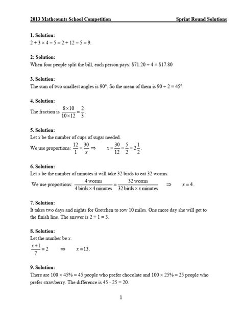 Mathcounts 2013 2014 Solutions Kindle Editon