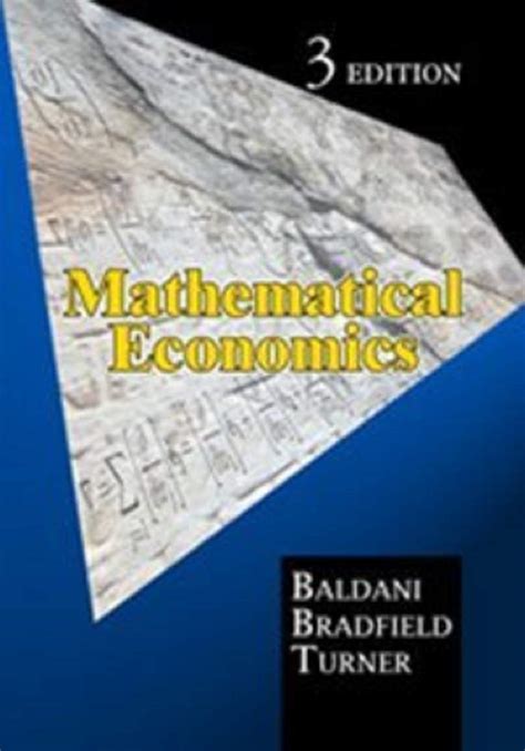 Mathematical Economics Baldani Answers Reader