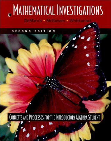 Mathematical Investigations Concepts and Processes for the Introductory Algebra Student Kindle Editon