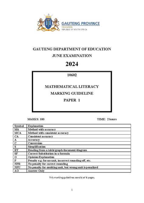 Mathematical Literacy Sba Guideline Gauteng 2014 Answers Epub