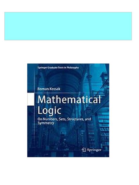 Mathematical Logic 1st Edition Epub