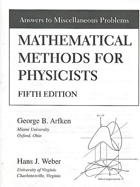 Mathematical Methods For Physicists Arfken Answers Kindle Editon