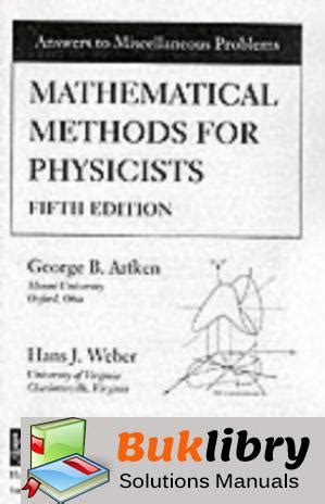 Mathematical Methods For Physicists Solutions Manual 5th Kindle Editon