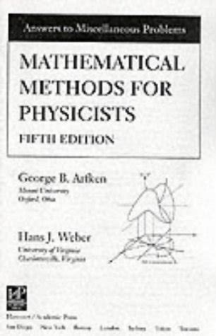 Mathematical Methods For Physicists Solutions Manual Chow Kindle Editon