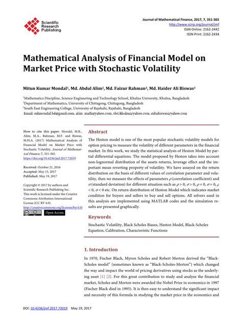 Mathematical Methods for Financial Market Kindle Editon