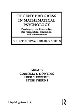 Mathematical Psychology in Progress 1st Edition Doc