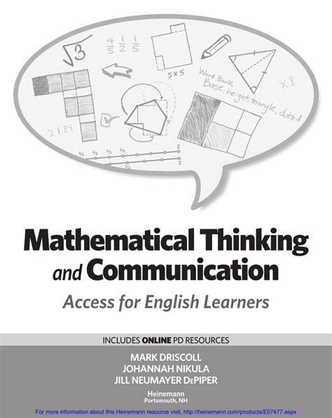 Mathematical Thinking and Communication Access for English Learners Epub