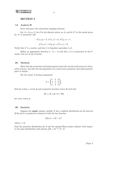 Mathematical Tripos Past Papers Solution Kindle Editon