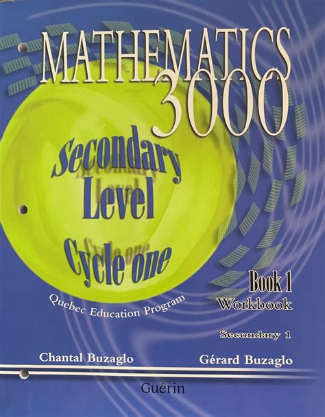 Mathematics 3000 Secondary 1 Answers Reader