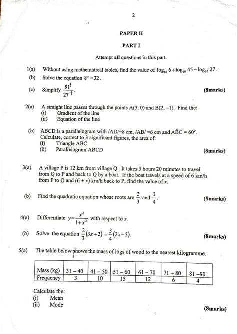 Mathematics Answer Neco 2014 Kindle Editon
