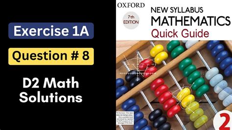 Mathematics Solution D2 Reader