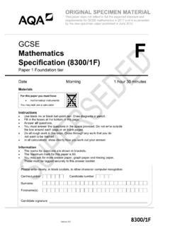 Mathematics Specification A 3301 1f Answers Doc