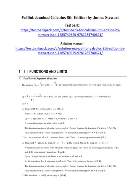 Mathematics Stewart Calculus 6e Solution Manual Epub