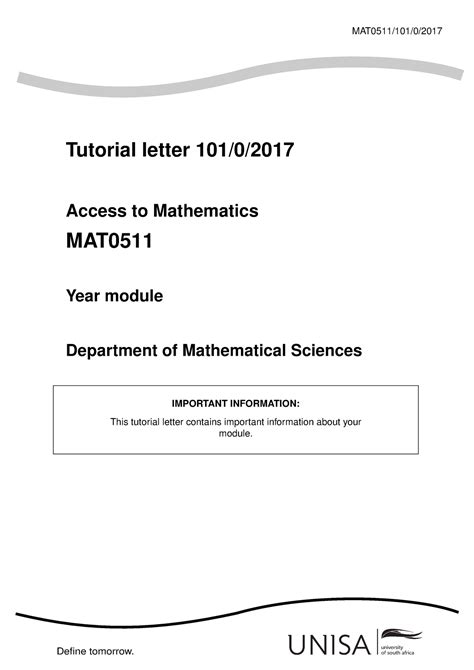 Mathematics mat0511 module Ebook Reader