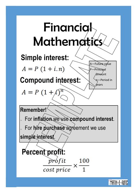 Mathematics of Finance Doc