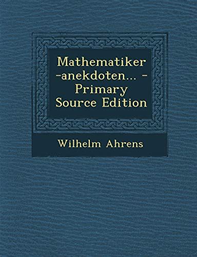 Mathematiker-Anekdoten... Kindle Editon