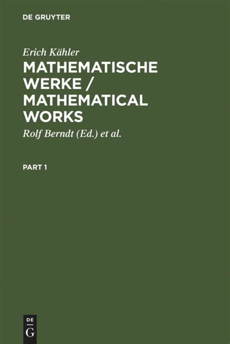 Mathematische Werke... Reader