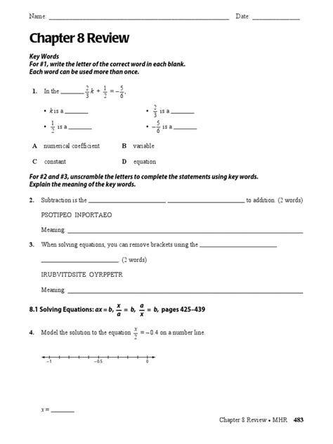 Mathlinks 8 Answer Key Chapter 9 PDF