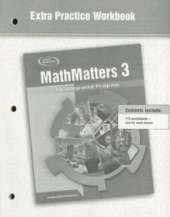 Mathmatters 3 Extra Practice Workbook Answers Kindle Editon