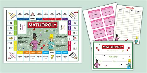 Mathopoly Template