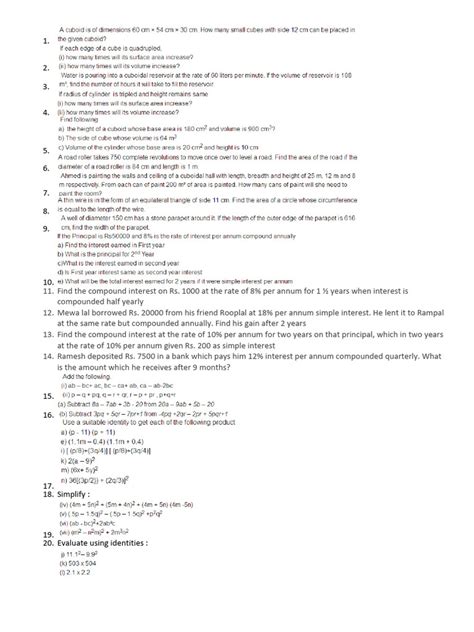 Maths Answer Key 2013 Cbse Class 8th Doc