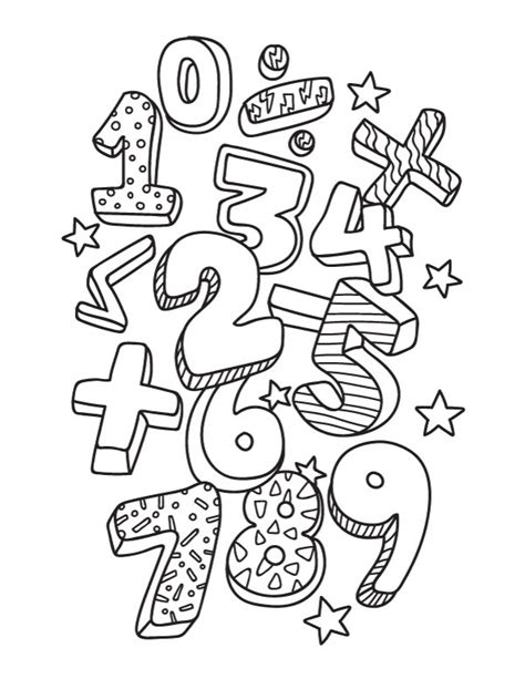 Maths Coloring Pages Printable