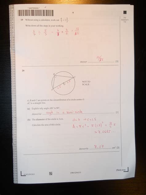 Maths June 2013 Answers Reader