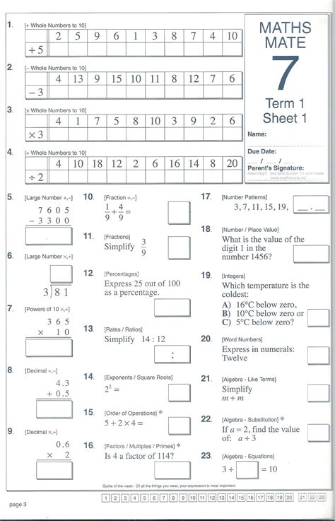 Maths Mate 7 Answers Term 2 Sheet 4 Doc