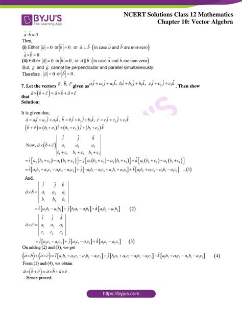 Maths Ncert Solutions Class 12 Vector Algebra Doc