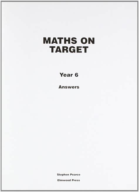 Maths On Target Year 6 Answer Book Epub