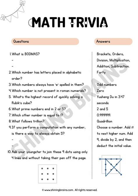 Maths Quiz Questions And Answers Doc