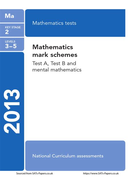 Maths Sats Answers 2013 Kindle Editon