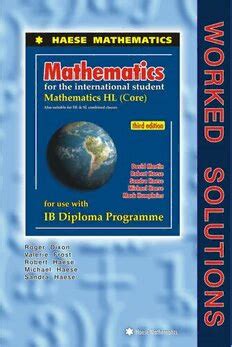 Maths Sl By Haese And Harris Worked Solutions 3rd Edition Pdf Ebook Doc