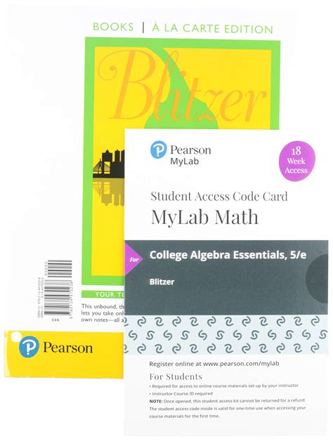 Mathzone Access Card For College Algebra Essentials 2nd Edition PDF