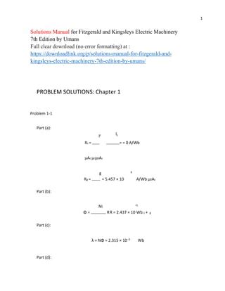 Matlab Solutions Manual Electric Machinery Fitzgerald Kindle Editon