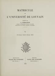 Matricule de LUniversit de Louvain 1426-1453... Reader