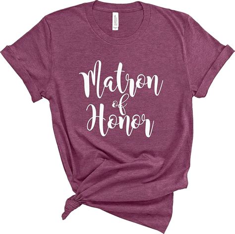 Matron of Honor Shirts: A Comprehensive Guide to Choosing the Perfect Attire