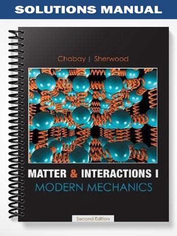 Matter Interactions Modern Mechanics Solutions Manual PDF