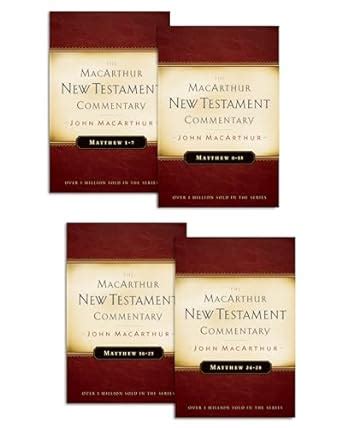 Matthew 1-28 4 Volume Set MacArthur New Testament Commentary Series Kindle Editon