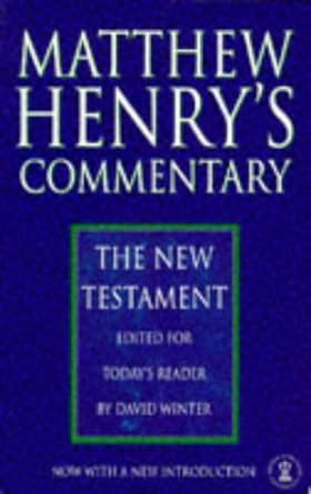 Matthew Henrys New Testament Commentary Hodder Christian paperbacks PDF