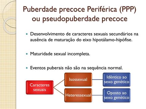 Maturidade sexual precoce: