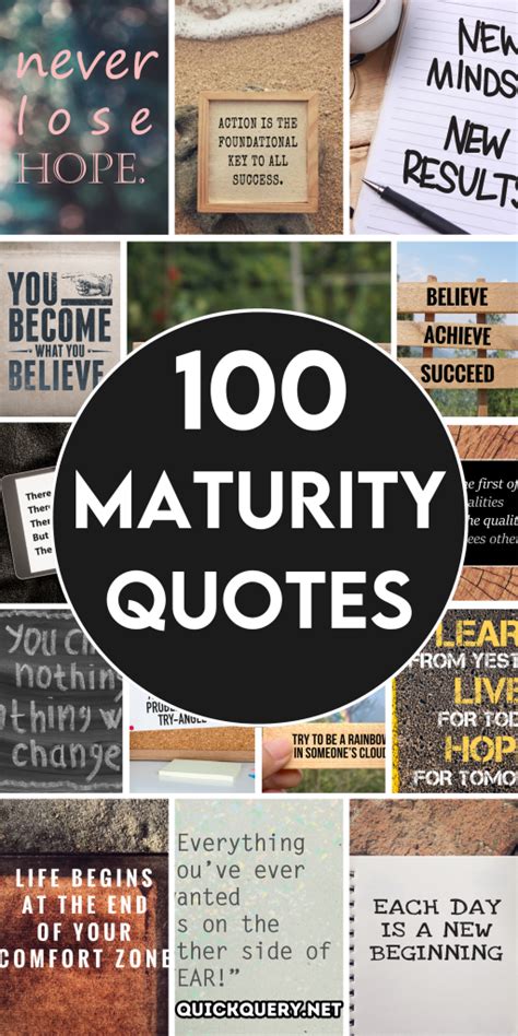 Maturity Matters: Unveil the Wisdom of Seasoned Quotes