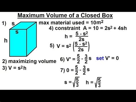 Maximize Volume: