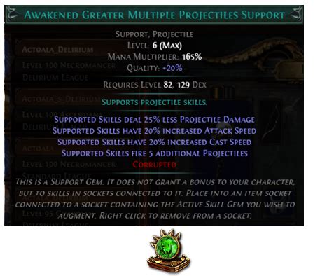 Maximize Your Arsenal: Unlocking Greater Multiple Projectiles in Path of Exile