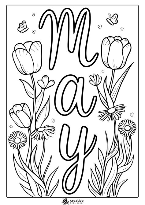 May Coloring Pages Free Printable