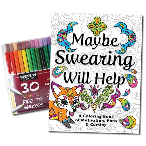 Maybe Swearing Will Help Adult Coloring Book Epub