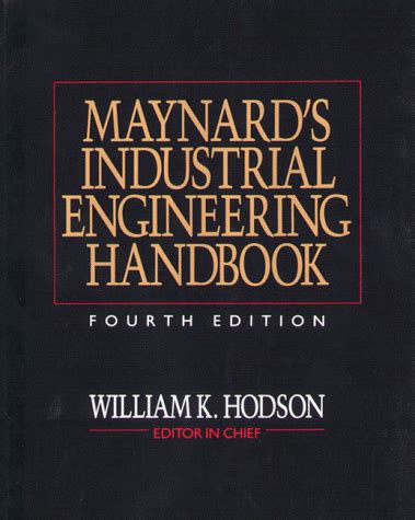 Maynard/s Industrial Engineering Handbook Ebook PDF