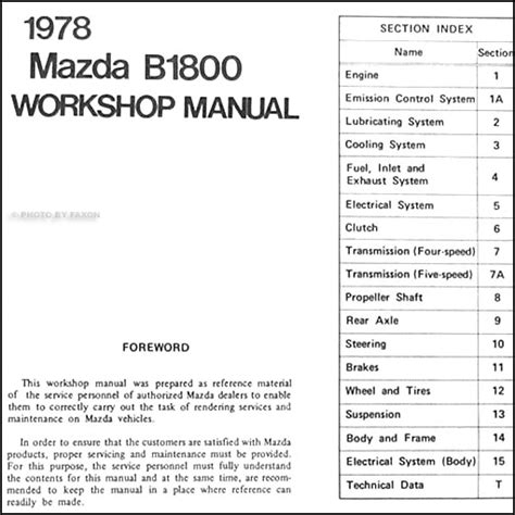 Mazda B1800 Repair Manual Ebook Reader
